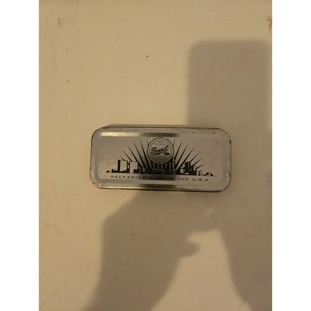 Fossil Brand Classic Watches Tin Box